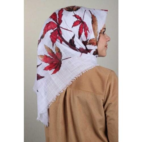 ERİPEK PATTERNED LINEN FLAMLI SCARF-DESEN-17-RENK-20