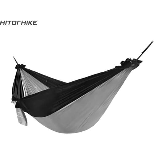 Hitorhike 1-2 Person Outdoor Mosquito Net Parachute Hammock Camping Hanging Sleeping Bed Swing Portable Double Chair Hammock