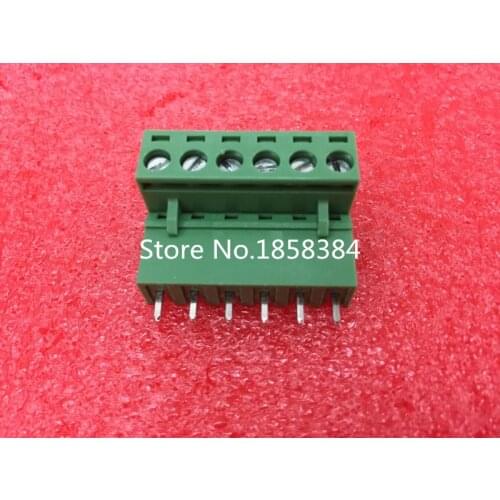 Terminal Block ROHS 100PCS 2EDG-5.08-6P + 2EDGV-5.08-6P 2EDG 2EDGV 6Pin 5.08mm Straight Pin Plug-in Screw