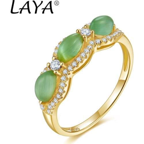 925 Sterling Silver Fashionable Simple Design Of High Quality Zircon Cats Eye Stone Ring For Girls Party Classic Jewelry Gift