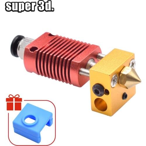 1set 3D Printer Parts MK8 Assembled Extruder Hot End kit For Ender 3 CR10 Printer 0.4mm 1.75mm Nozzle cr10 hotend