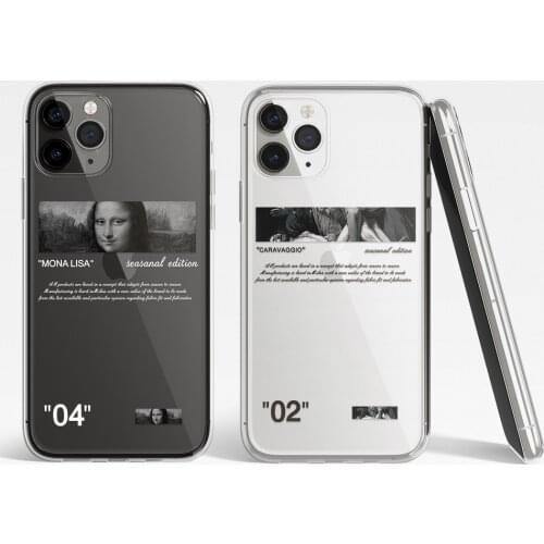 World oil painting Clear soft Case For iPhone 11 12 Pro Max mini 7 8 6 6S Plus XR X XS MAX silicone phone Cover Mona Lisa funda