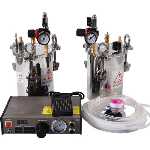New Arrival MY-2000 AB Glue Dispenser Equipment Accurate Automatic Glue Dispensing Machine With 2pcs 2L Pressure Tanks Hot Sale