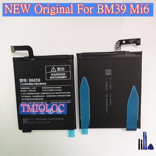 New Original High Quality BM39 3350mAh Battery For Xiaomi Mi 6 Mi6 Battery