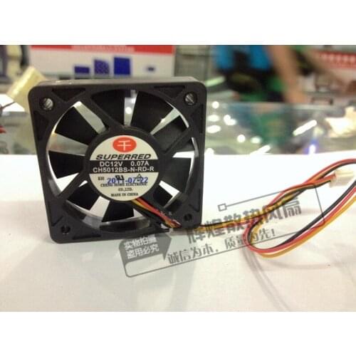 NEW SUPERRED 5010 12V 0.07A CH5012BS-N-RD-R 5cm silence cooling fan