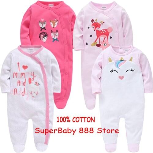 Newborn Baby Girl pajamas Roupas bebe de Boy Pijamas bebe fille Cotton Breathable Soft ropa bebe Newborn Sleepers Baby Pjiamas