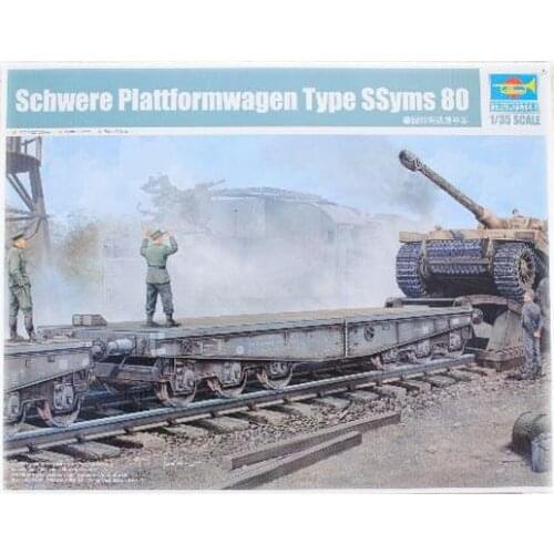 Trumpeter 00221 1/35 German Schwere Plattformwagen Type SSyms 80 Plastic model kit