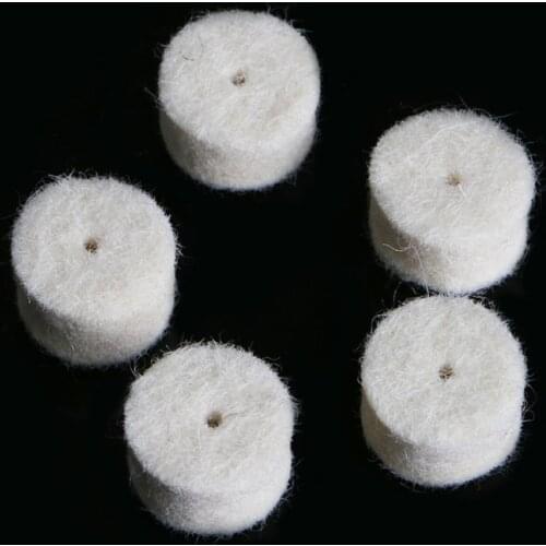 100Pcs Wool Felt Polishing Buffing Pad 13mm + 2 Shank For Grinding Wheel 85AC