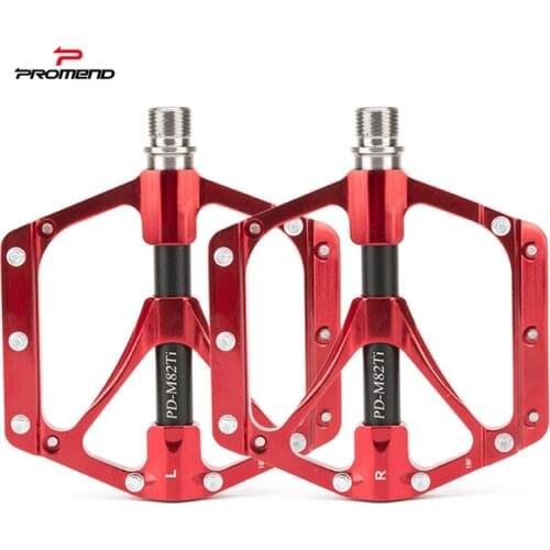 PROMEND widened mountain bike pedal non-slip ultra-light road bike pedal titanium alloy axle core 3 Palin pedal accessories