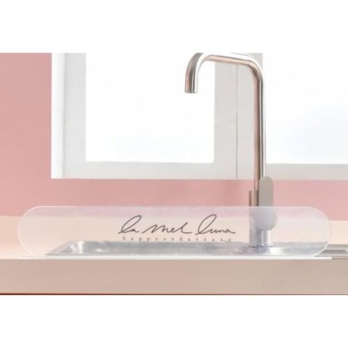 Transparent Sink Water Guard Anti-water Board Baffle Plate Waterproof Screen for Home Kitchen Dish Fruit Washing Supplies