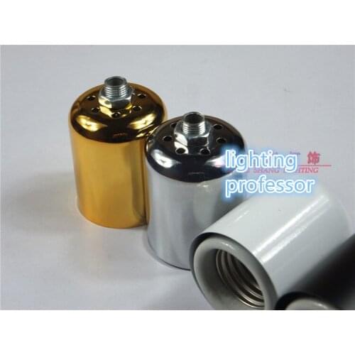 Self-locking Ceramic Lamp Holder E27 Ceiling Chandelier Lighting Base M10 DIY Chrome 10PCS Free Shipping