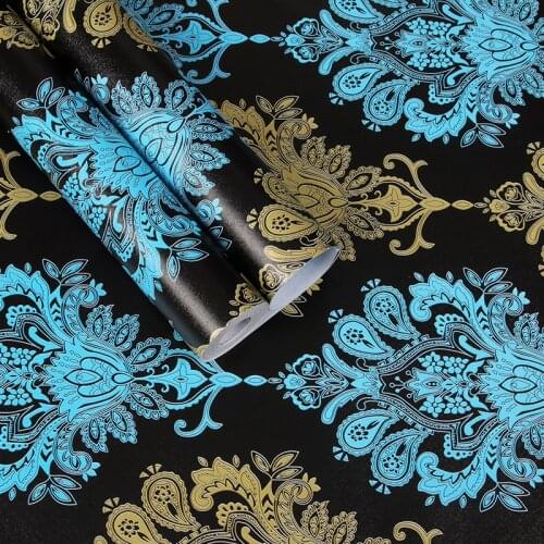 Self Adhesive Retro Wallpaper Furniture Refurbished Waterproof PVC Wall Tile Wallpaper Roll for Living Room Kitchen Bedroom