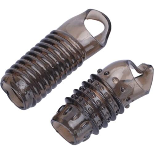 Sex Shop Silicone Reusable Penis Sleeve Delayed Ejaculation Chastity Device Lock Sperm Penis Erection Erotic Sex Toys For Men