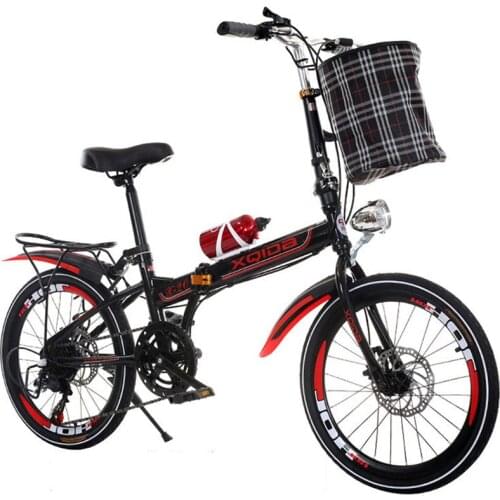 Folding bicycle 20 inch variable speed adult light mini wheel bicycle