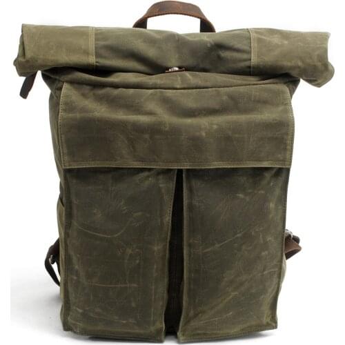 Batik Canvas Backpack American Retro Simple School Bag Street Trend Personality Backpack Korean Version