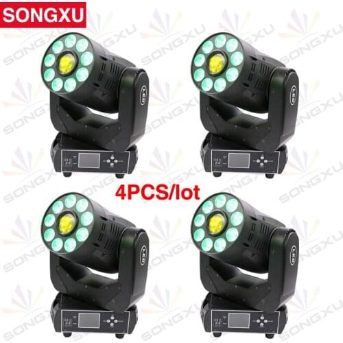 Spot+Wash 1x75W White/9*12W RGBWA UV 6IN1 Tyanshine Color/Gobo Wheel Spot Light 11 Degree