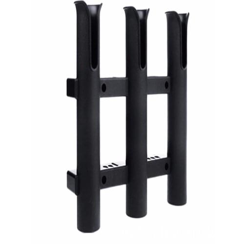 Marine Boat Yacht Kayak Fishing Vertical 3 Link Rod Holder Organiser Pole Tube Mount Bracket Socket Rack Lure Pliers Storage
