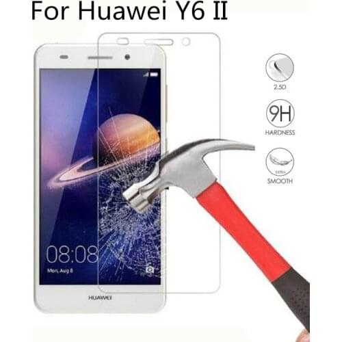 9H Tempered Glass For Huawei Y6 II 2016 CAM-L32 L21 L03 L23 5.5inch Screen Protector Protective Film For Huawei Y6 II 2