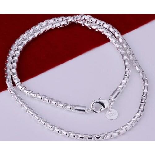 N189 Lucky Charm Silver Color Pendants For Women Sterling Jewelry Necklace Accessories Fashion Round Necklace /dgialxpa Htgaqkna