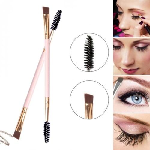 1Pcs Double Head Makeup Brush Make Up Handle Double Eyelash Eyebrow Brush Eyebrows Comb Pencil makeup Brushes
