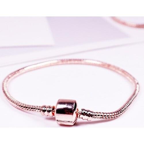 1 Pcs/Lot Ipridy Time Series Daisy Chain Bone Bracelet Fashion Color-preserving Electroplating Rose Gold