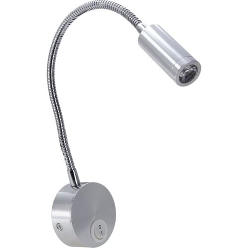 1Pcs LED Gooseneck Reading Lamp For Study Room Bedroom Reading Lamp Warm White Light Adjust Angle LED Light