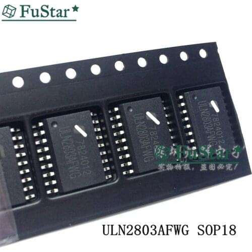 10pcs/lot ULN2803 ULN2803A ULN2803AG ULN2803AFWG SOP18 In Stock Patch width 7.2mm SMD