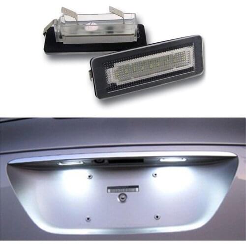 2x Car License Plate Light 12V-30V White 18LEDs Exterior Light New For Benz Smart Fortwo W450 W451 W453