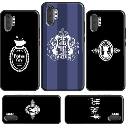 Black Butler Funtom Candy Logo Kuroshitsuji For Samsung Galaxy S21 Ultra S20 FE S10 Plus S8 S9 Phone Case For Note 20 10 9 Cover