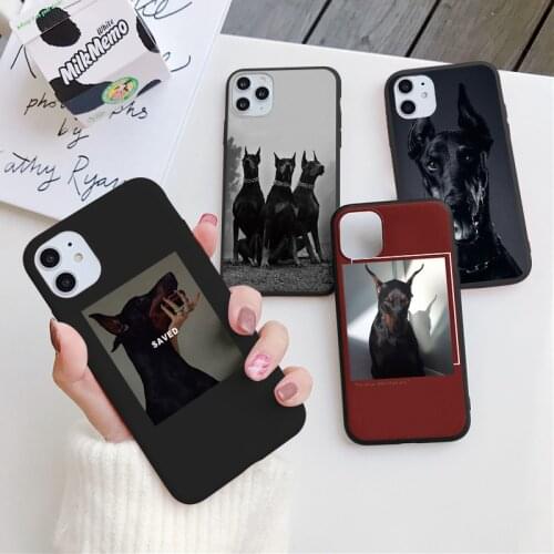 Animal Dachshund Doberman Dog Case For iPhone 12 13 Mini Pro Max 7 8 Plus 6s 6 X XR XS SE 2020 Couqe For iPhone 11 Pro Max Cover