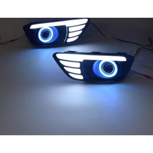 For Honda Greiz LED Daytime Running Lights DRL Kit foglight Modified Angel Eyes