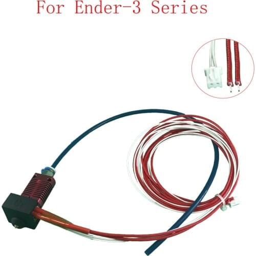 3D Printer Upgrade 24V 40W Extruder Assembled MK8 Hot End Kit with PTFE Tubing for Ender 3 Ender 5 series