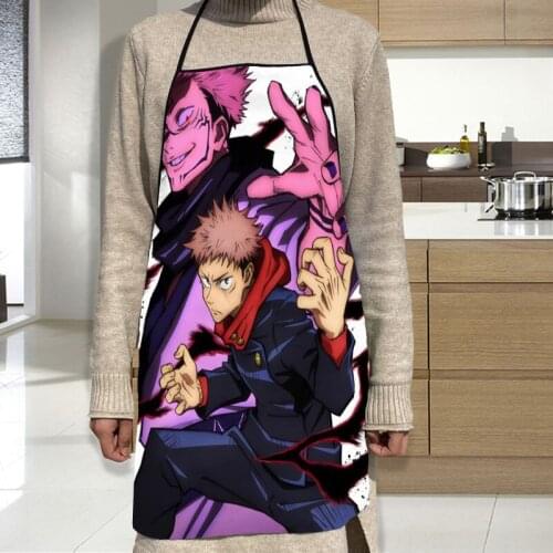 Jujutsu Kaisen Apron Oxford Cloth Waterproof Men/Women Kitchen Apron Household Cleaning For Home And Kitchen Accessories