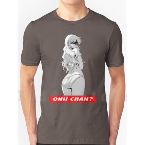 Onii Chan Waifu Anime Girl T Shirt Men Cotton Cotton S - 6Xl Waifu Ecchi Manga Sexy Anime Girls Tits Boobs Erotic Sex Lewd