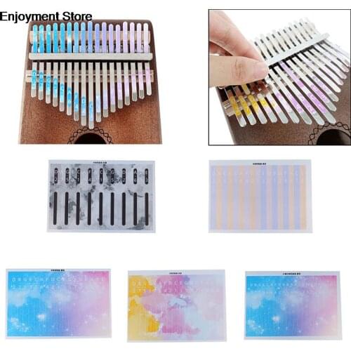 Kalimba Scale 17 Key Sticker Percussion Parts Accessories For Learner Musical Instrument Kit