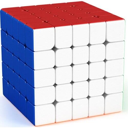 Moyu Meilong Stickerless 5x5x5 Magnetic cube professional game smooth magic cube adult puzzle toy childrens gift 5 Layer cubo