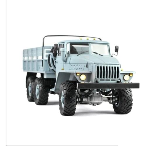RC1:10 6X6 High Simulation Off-road Vehicle Model UC6 Military Truck Trailer Model Straight Bridge Climbing Six-wheel Drive