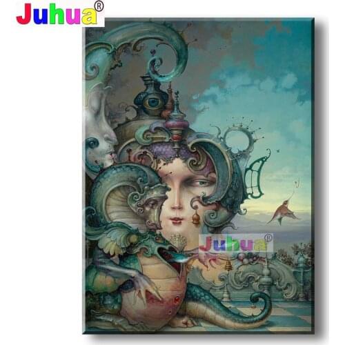 Cartoon Castle Abstract mosaic 5d diy diamond painting full square round drill rhinestone embroidery kits Portrait Animal