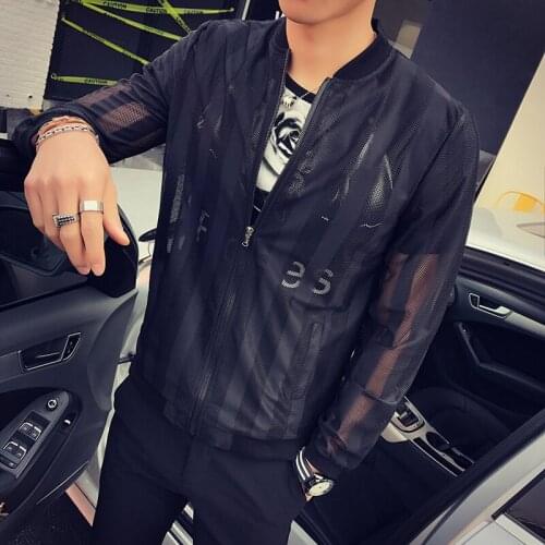 New Male Slim Ultra Thin Breathable Skin Sunscreen Men Jacket Mens Jackets New Summer Sun For Protection Clothing Plus Size Coat