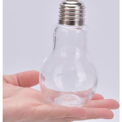 New Home Decor 100ml Light Bulb Transparent Glass Vase Fashion Hydroponic Flower Vase Home Gift