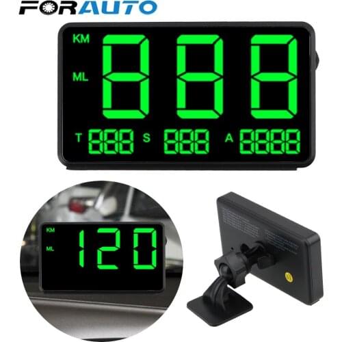 Odometer Altitude Display Projector Car Head Up Display Big Fonts LED Display Car GPS Speedometer KM/h MPH C60s/C80 Car styling