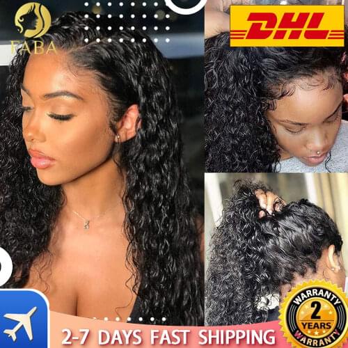 QINGSI Hair 13x4 Highlight Wig Lace Front Human Hair Wigs Transparent Lace Wigs Pre-Plucked Curly Human Hair Wig 180% Density