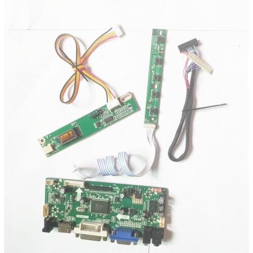 For QD15TL01 QD15TL03 LVDS 30Pin CCFL M.NT68676 screen controller board 1280*800 15.4" LCD monitor HDMI-Compatible+VGA+DVI