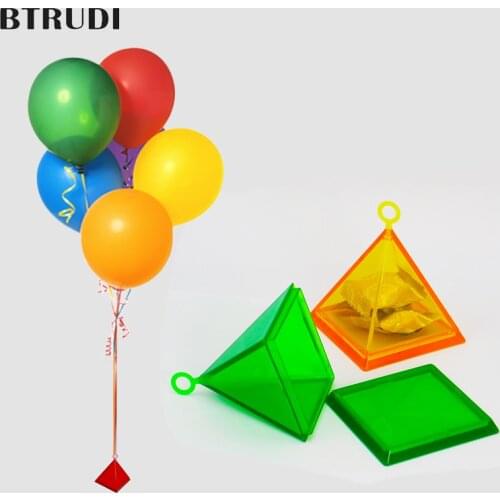BTRUDI Pyramid pendant bearing weight piece aluminum foil balloon modeling birthday party wedding room decoration set up props