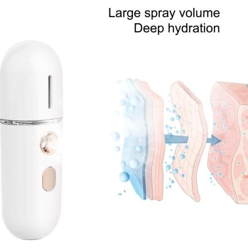 Face Steamer Portable Nano Sprayer Humidifier Mist Atomization Moisturizing Facial Sprayer USB Charging Beauty Skin Care Tools