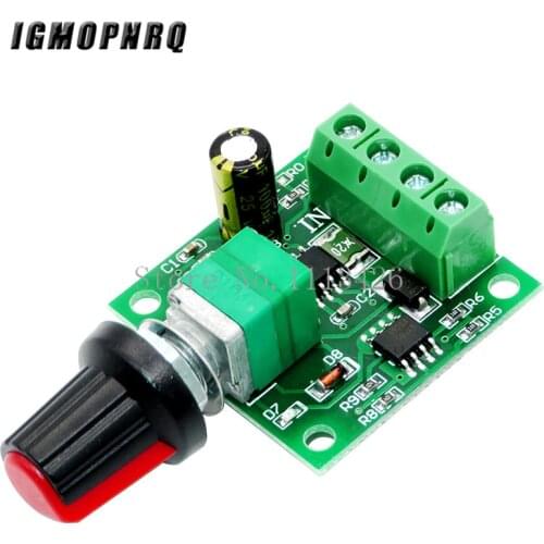 DC 1.8V 3V 5V 6V 12V 2A PWM Motor Speed Controller Low Voltage Motor Speed Controller Switch PWM 0~100% Adjustable Drive Module