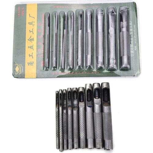 Practical Steel Hollow Punch Gasket Belt Leather Hole Punching Leather DIY Tool