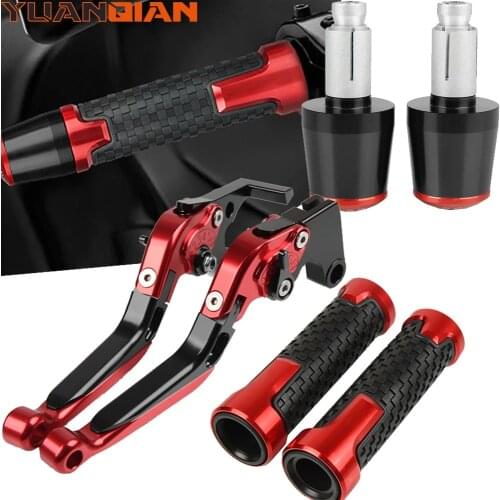 For HONDA SH125I SH 125i 2012 Motorcycle CNC Adjustable Brake Clutch Levers SH125 Handlebar Handle bar grip end plug Accessories
