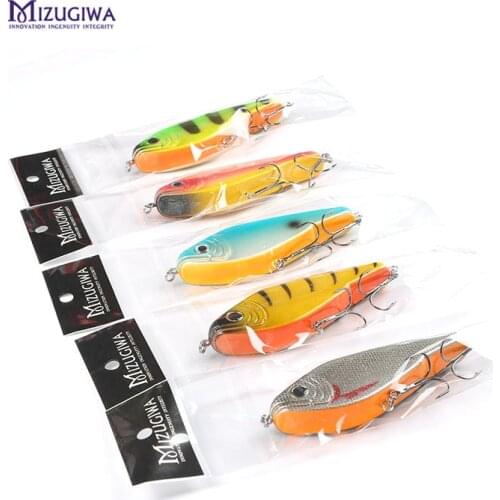 MIZUGIWA Pike Fishing Lure Jerkbait Musky Buster Jerk Big VIB Baits Mustad Hooks Slow Sinking Big Bass 120mm 50g Pesca Leurre