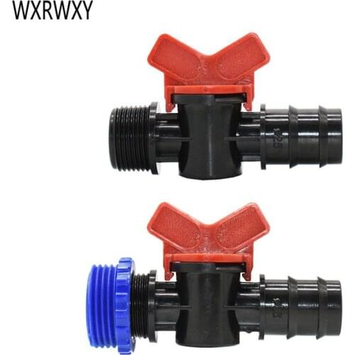 Garden tap G1 G3/4 to the 25mm hose Irrigation water valve 3/4 hose waterstop valve G1 garden tap connector 20pcs